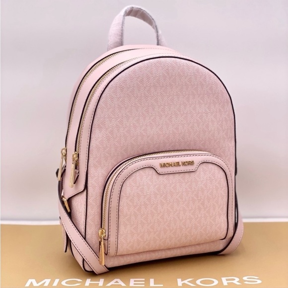 MICHAEL KORS JAYCEE MEDIUM BACKPACK And Wallet Set Pink - Picture 5 of 16